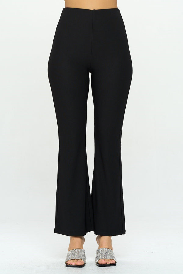 Black flare pants