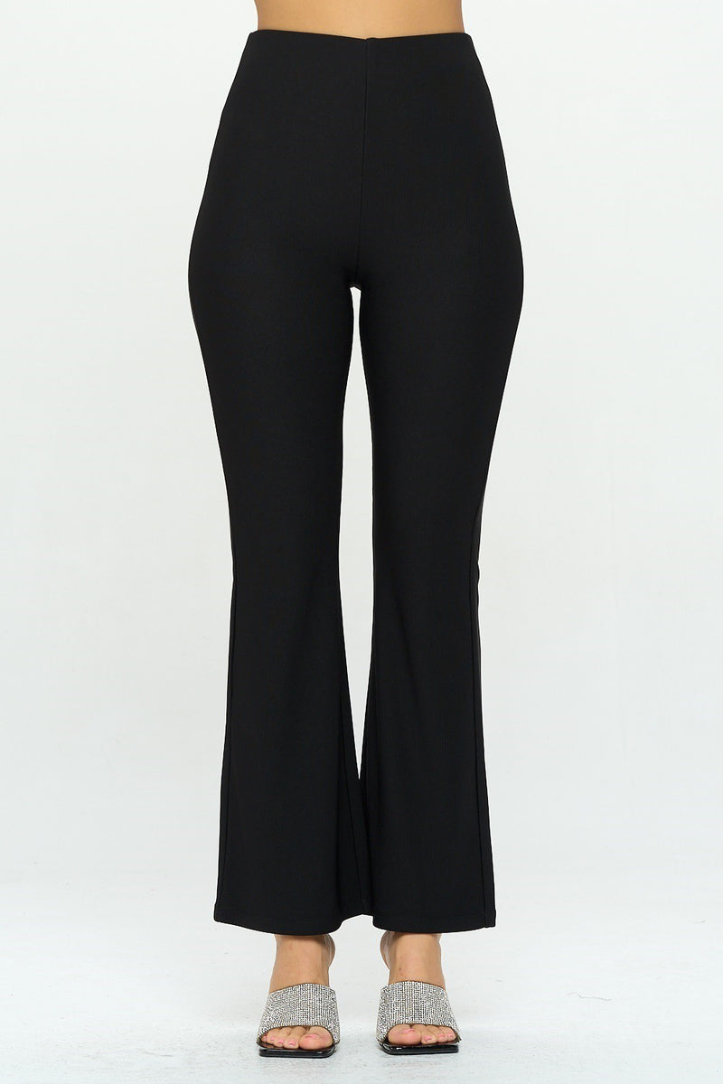 Black flare pants