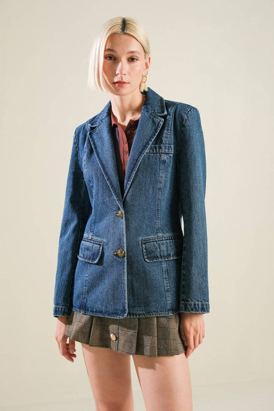 Heritage denim blazer