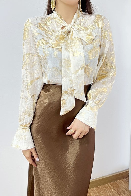 Golden blouse