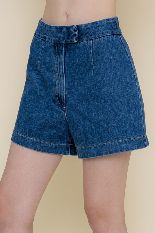 Claudette HW denim shorts