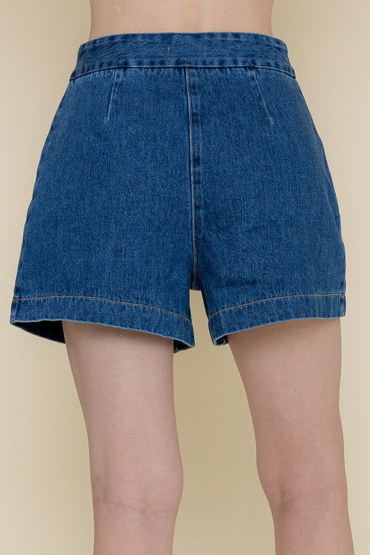 Claudette HW denim shorts