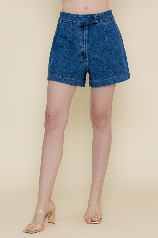 Claudette HW denim shorts