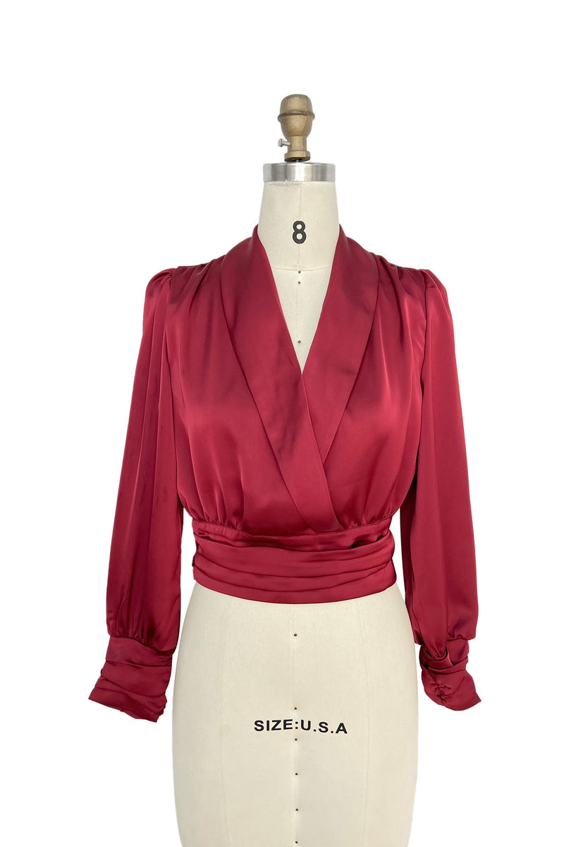 Julieta Ruched Crop Blouse