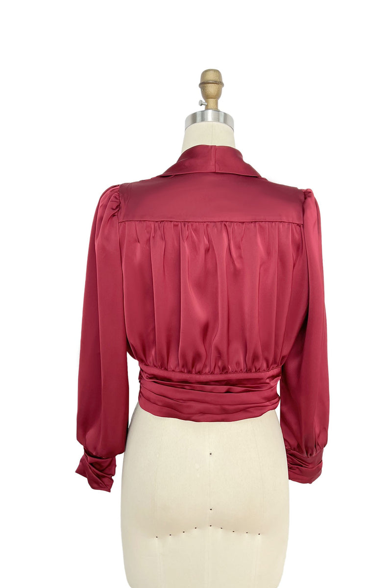 Julieta Ruched Crop Blouse