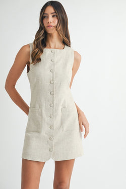 Gaby Linen Mini Dress