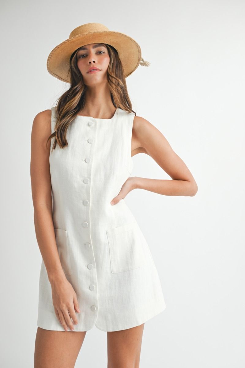 Gaby Linen Mini Dress